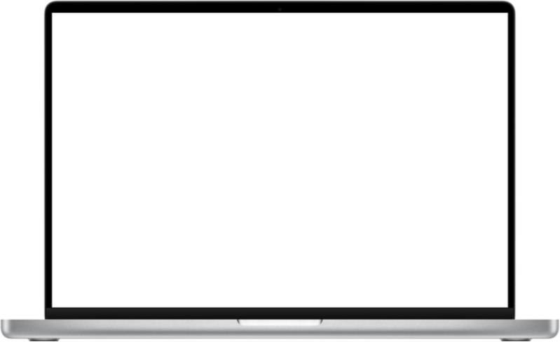MacBook showing before and after website designs